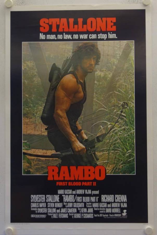 Rambo 2 - Der Auftrag originales US Onesheet Filmplakat